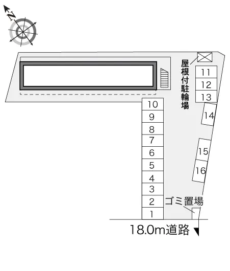 江別市野幌美幸町 月極駐車場